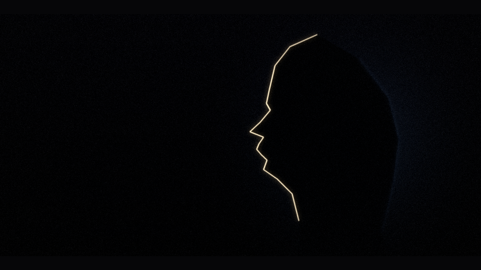 Rim-lit profile of a face half in shadow, contemplating the self-sabotage loop and why people relapse