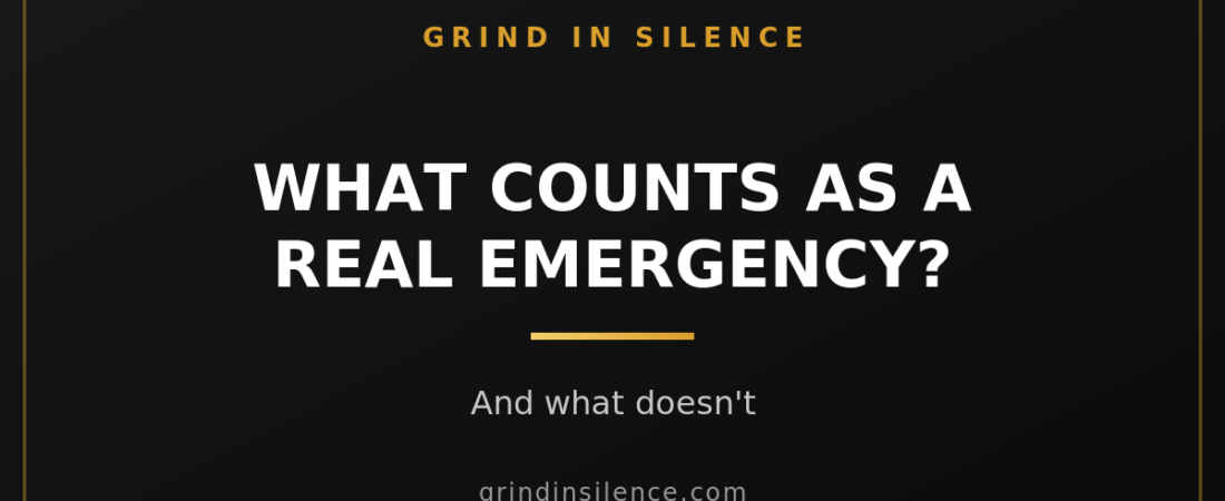 What Counts as a Real Emergency? (And What Doesn’t)