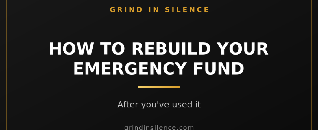 How to Rebuild Your Emergency Fund After Using It