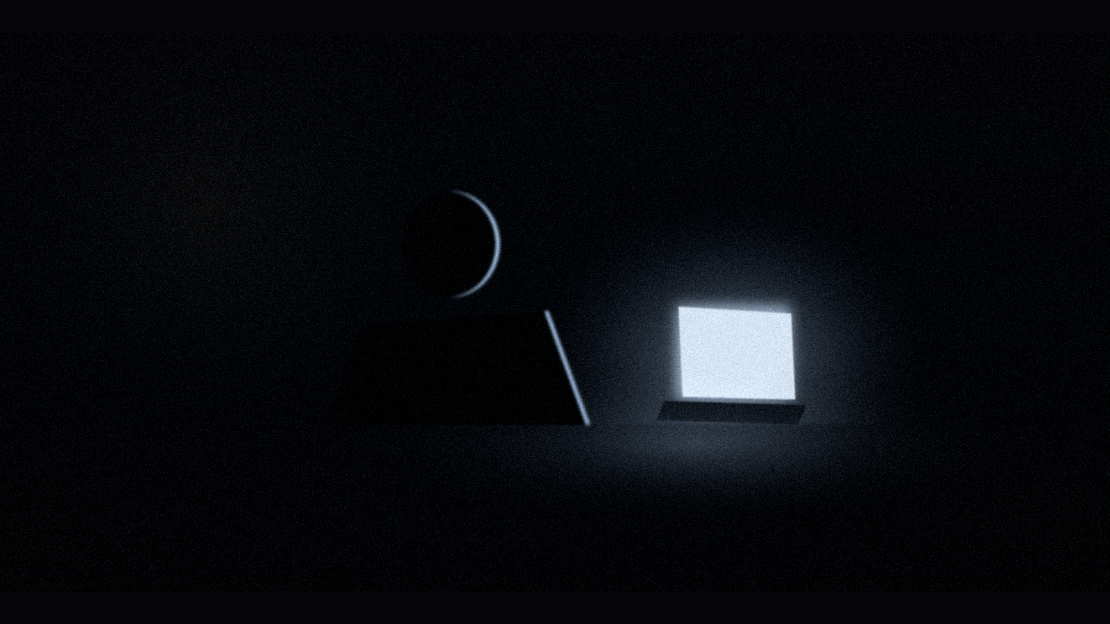 Person working on a laptop late at night starting a side hustle after work